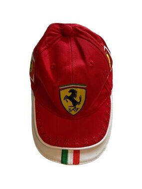 Vintage Kids Scuderia Ferrari Adjustable Baseball Cap OS